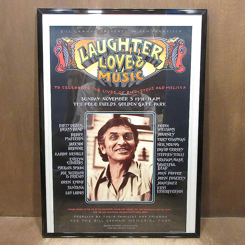 ビンテージ90's○BILL GRAHAM MEMORIAL 1991年コンサートポスター○2