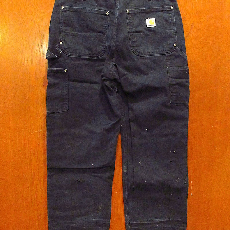 MADE IN U.S.A. Carharttダックダブルニーペインターパンツ黒