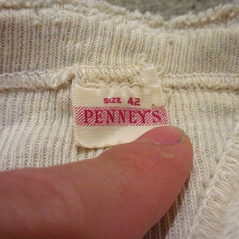 ビンテージ40's○PENNEY'S両Vコットンスウェットsize 42