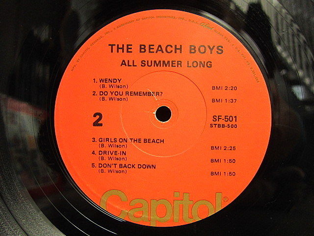 THE BEACH BOYS○ALL SUMMER LONG Capitol SF-501○2