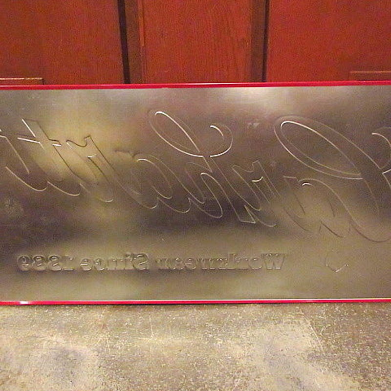 ビンテージ90's○Carharttアドバタイジングサイン○200613s8-sign USA
