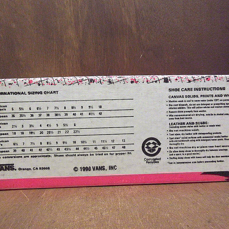 ビンテージ90's○DEADSTOCK箱付きMADE IN U.S.A. VANSレディース ビンテージ90's○DEADSTOCK箱付きMADE IN U.S.A. VANSレディース