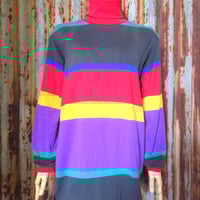 ビンテージ80’s90’s●Ralph Laurenマルチボーダーコットン長袖Tシャツsize M●250323k4-m-lstsh 1980s1990sラルフローレン古着