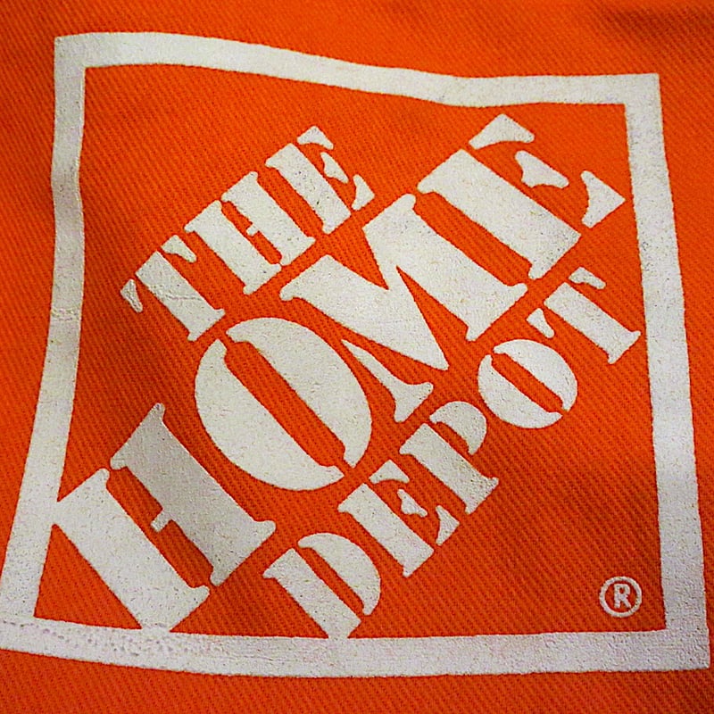 日本未入荷【Wiliams Sonoma】 ロゴ オレンジ エプロン DEADSTOCK THE HOME DEPOTオリンピックシンボルワークエプロン