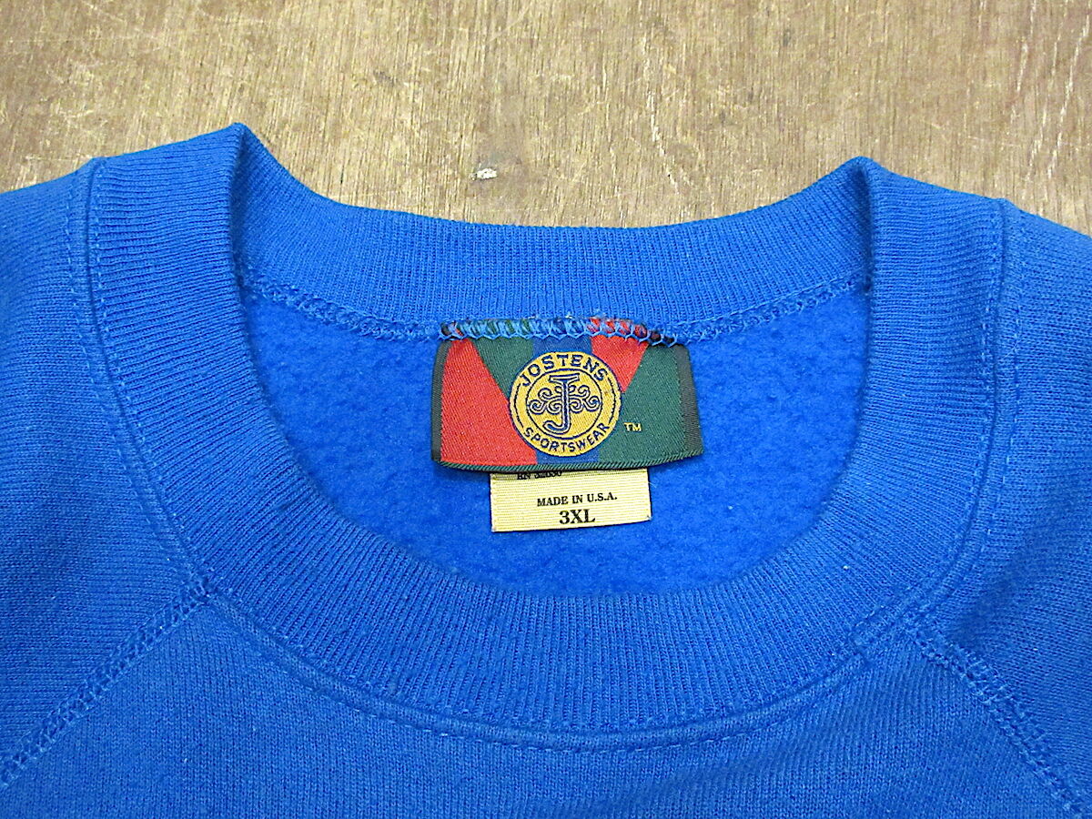 ビンテージ90's○BYUカレッジプリント裏起毛ラグランスウェット ビンテージ90's○BYUカレッジプリント裏起毛ラグランスウェット