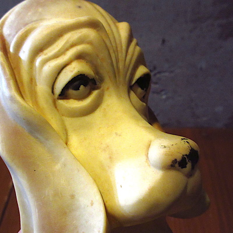 ビンテージ50's○KAYSAM CORPソフビドッグドール○251118d1-doll犬人形