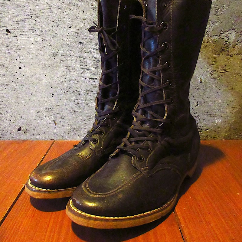 ビンテージ40's50's○DEADSTOCK Chippewaロガーブーツ焦げ茶○25081