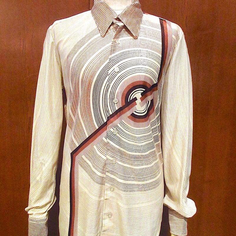 70's vintage 幾何学模様 長袖シャツ 70's vintage 幾何学模様 長袖シャツ