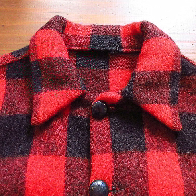 ビンテージ50's○MONARCHバッファローチェックウールシャツ ビンテージ50's○MONARCHバッファローチェックウールシャツ