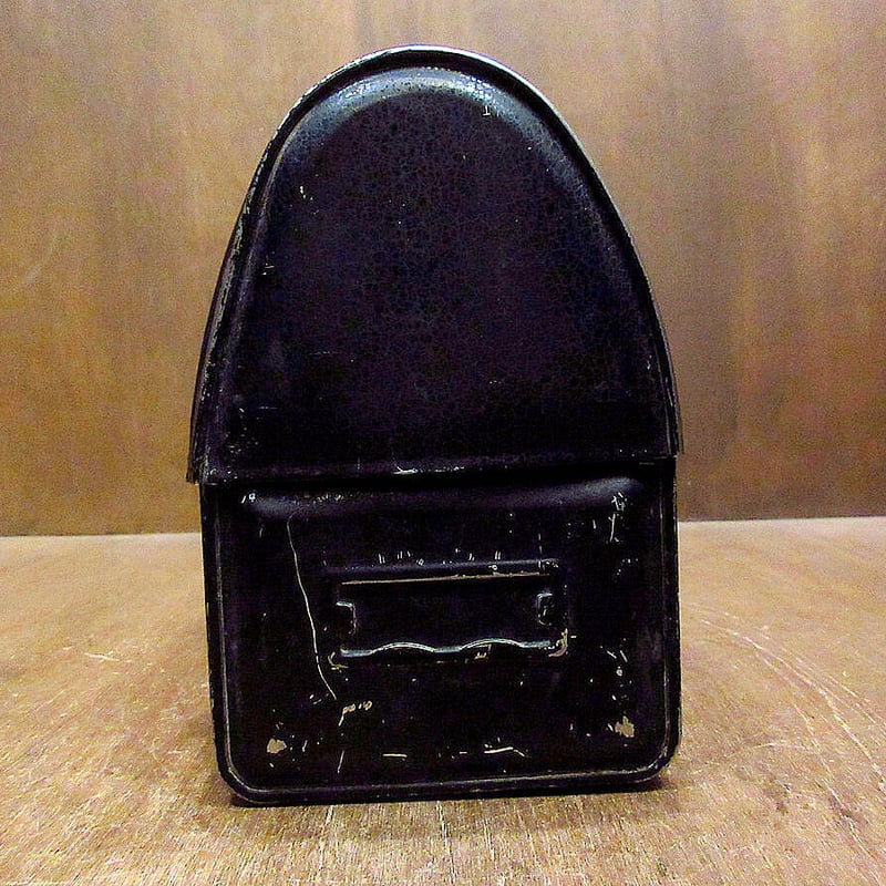 ビンテージ○Thermosメタルランチボックス黒○230113k8-bxsサーモス