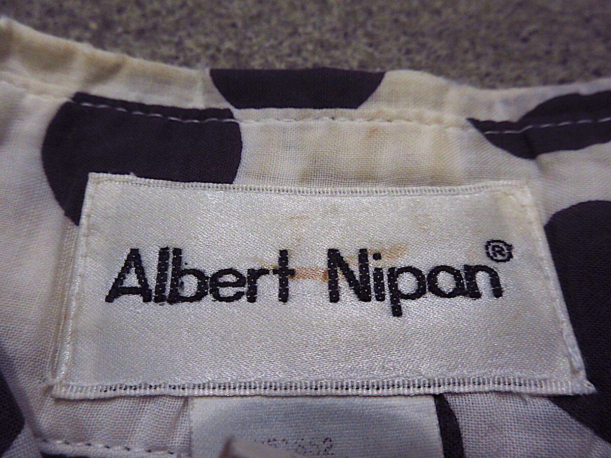 ビンテージ90's○Albert Niponレディースドット柄コットン長袖