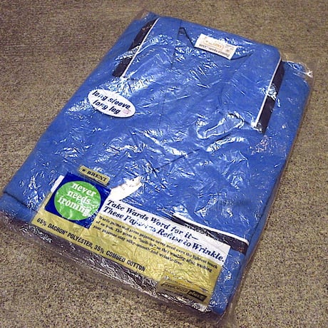ビンテージ70's●DEADSTOCK BRENTパジャマセット水色size B●230216c5-m-pjm 1970s寝間着セットアップツーピース