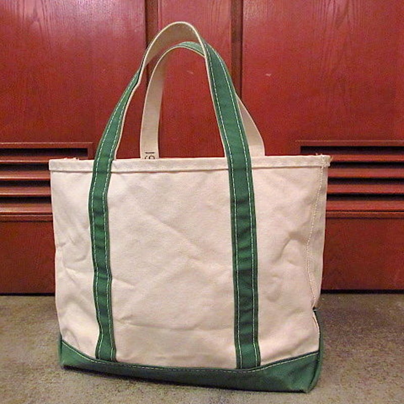 Vintage L.L.Bean 緑 キャンバストートバッグ