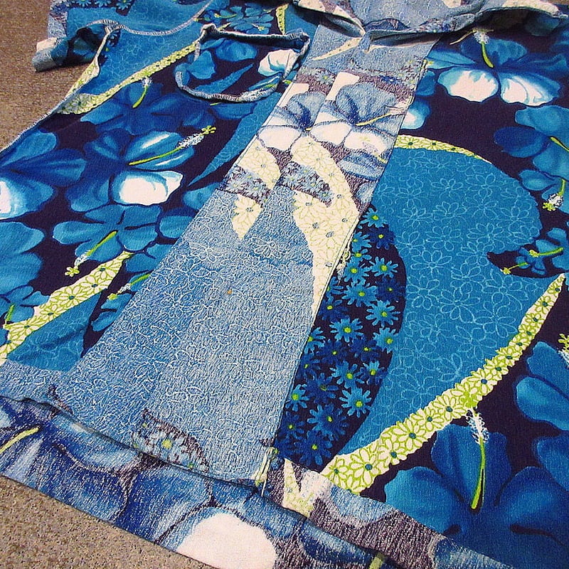 ビンテージ70's○Hawaii Neiコットン花柄ループカラーハワイアンシャツ