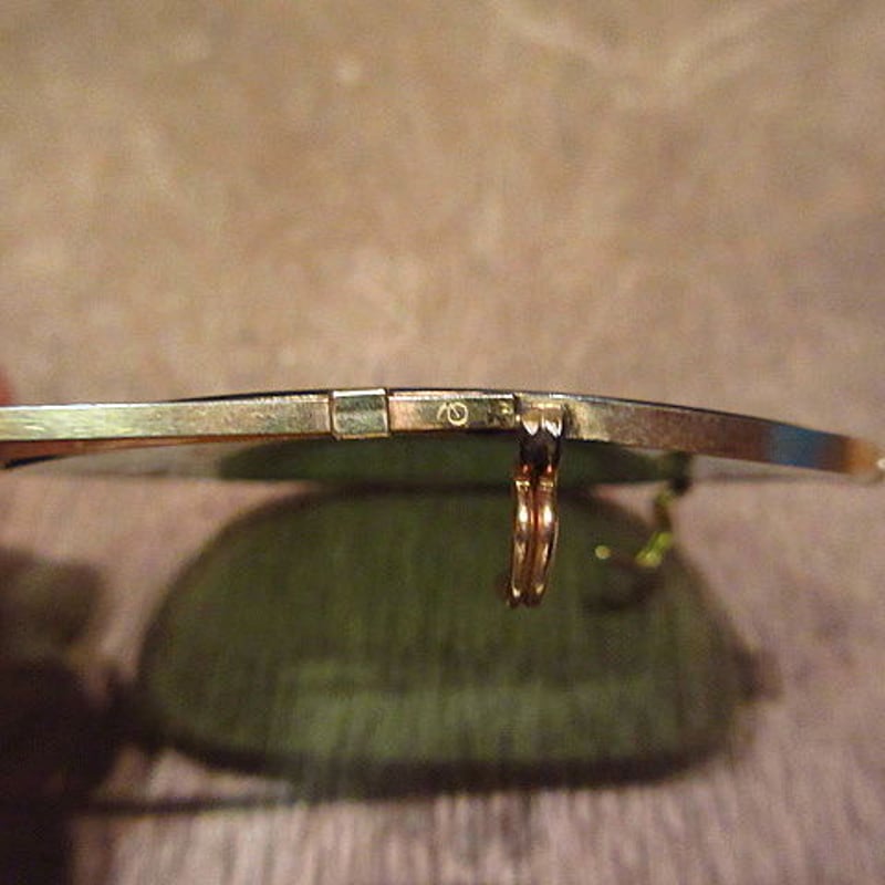 ビンテージ50's60's○ケース付きAmerican Opticalクリップオン48-18○