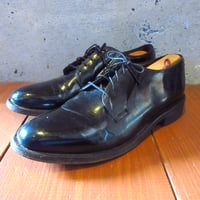ビンテージ●BATESプレーントゥシューズ黒size 9D●250121k2-m-dshs-27cm レザー革靴古靴ドレスシューズビジネスシューズ