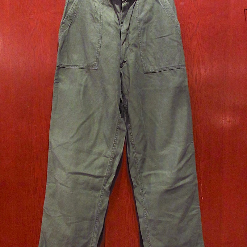 ビンテージ60's○U.S.ARMYジッパーフライコットンサテンベイカーパンツ