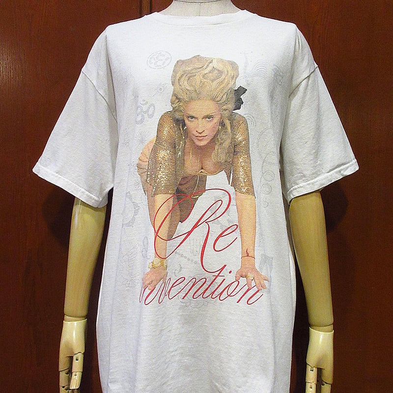 ビンテージ2000's○MADONNA 2004年ワールドツアーTシャツ白size L○240...