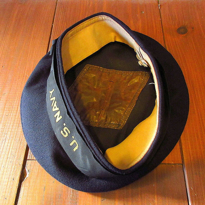 ビンテージ-40's○U.S.NAVYウールベレー帽○231021k1-m-cp-ber -1 ビンテージ-40's○U.S.NAVYウールベレー帽○231021k1-m-cp-ber -1