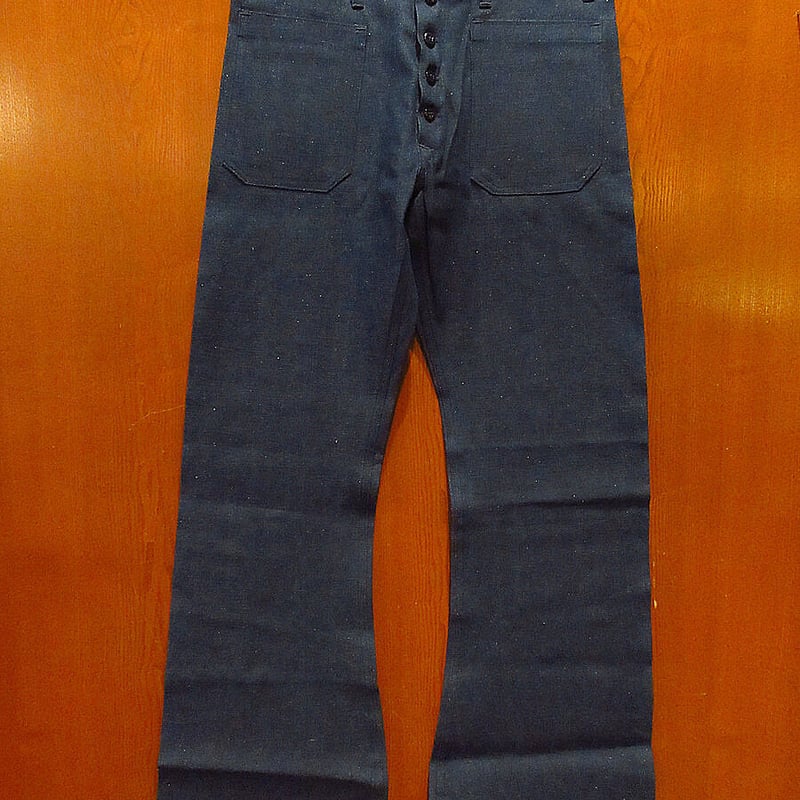 ビンテージ60's70's○DEADSTOCKボタンフライデニムセーラー ビンテージ60's70's○DEADSTOCKボタンフライデニムセーラー