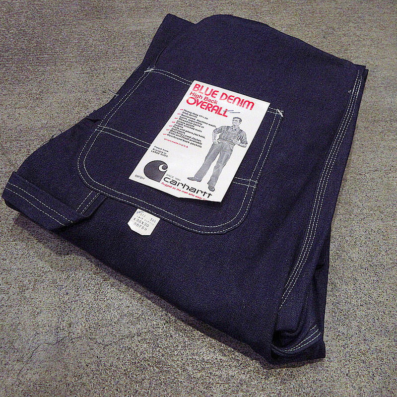 ビンテージ70's○DEADSTOCK CarharttデニムオーバーオールW38 L30○2
