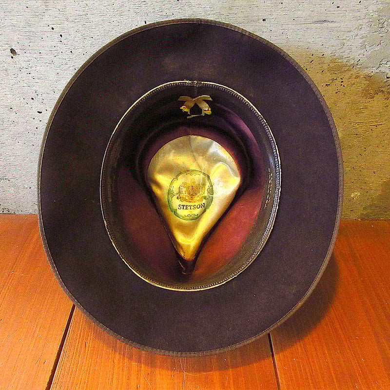 ビンテージ50's60's○STETSONフェドラハット焦げ茶 size 7