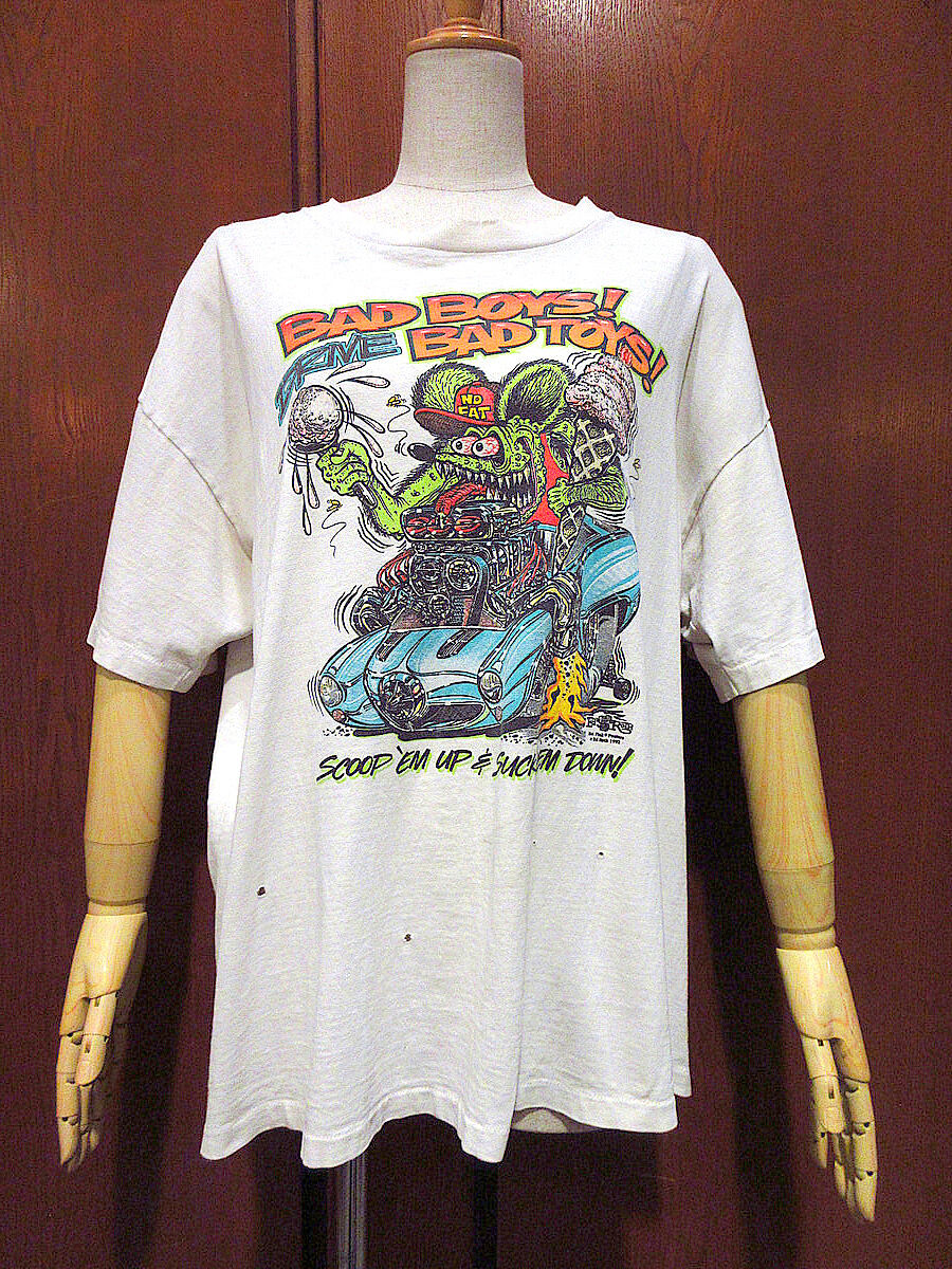 ビンテージ90's○RAT FINK BAD BOYS DRIVE BAD TOYS Tシャツ ビンテージ90's○RAT FINK BAD BOYS DRIVE BAD TOYS Tシャツ