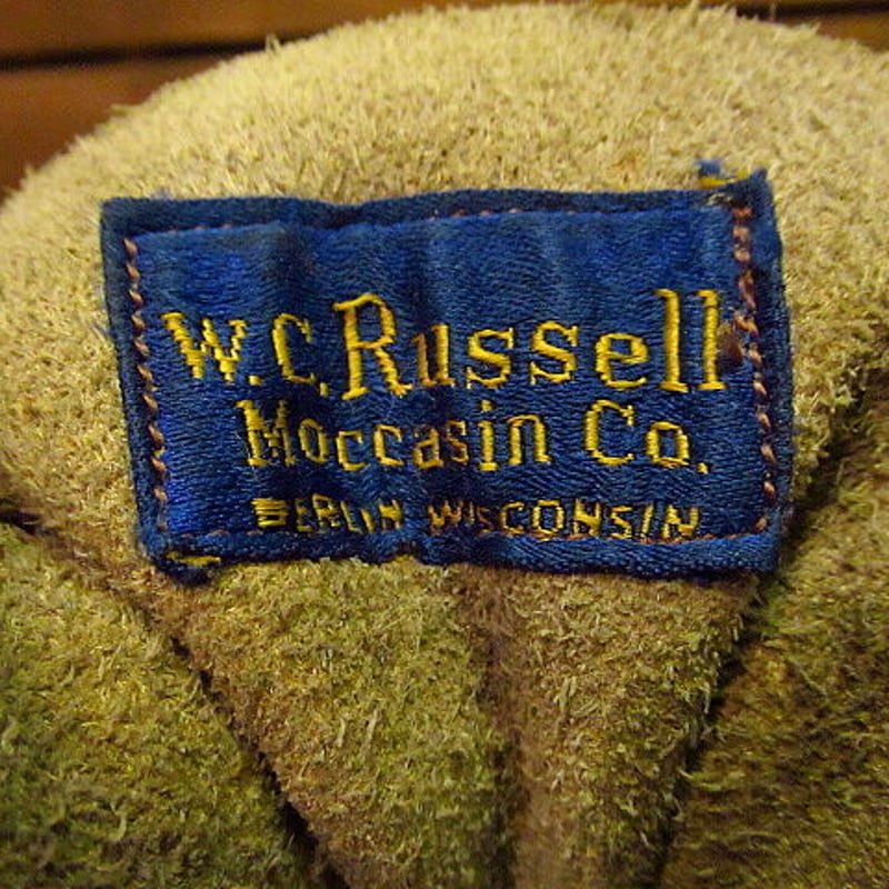 ビンテージ60's70's○W.C.Russell Moccasin Co.青タグ レザーワー