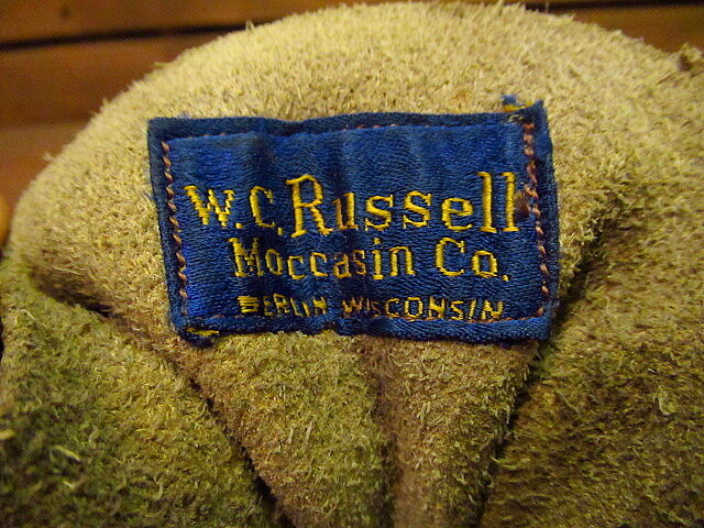 ビンテージ60's70's○W.C.Russell Moccasin Co.青タグ レザーワー