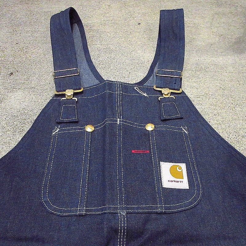 ビンテージ70's○DEADSTOCK CarharttデニムオーバーオールW38 L30○2