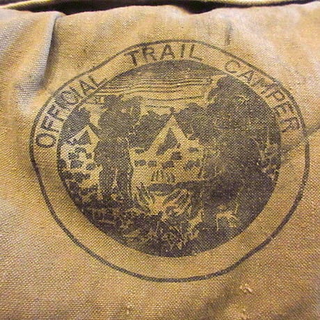 ビンテージ-60’s●OFFICIAL TRAIL CAMPERキャンバスバッグ●200606s1-bag-ot古着雑貨鞄カバンサドルバッグUSAアウトドア
