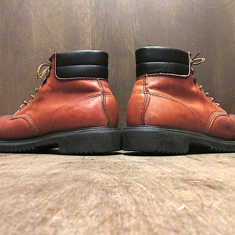 ビンテージ80's○RED WINGレザーワークブーツ茶size 8 E○250624j2-m