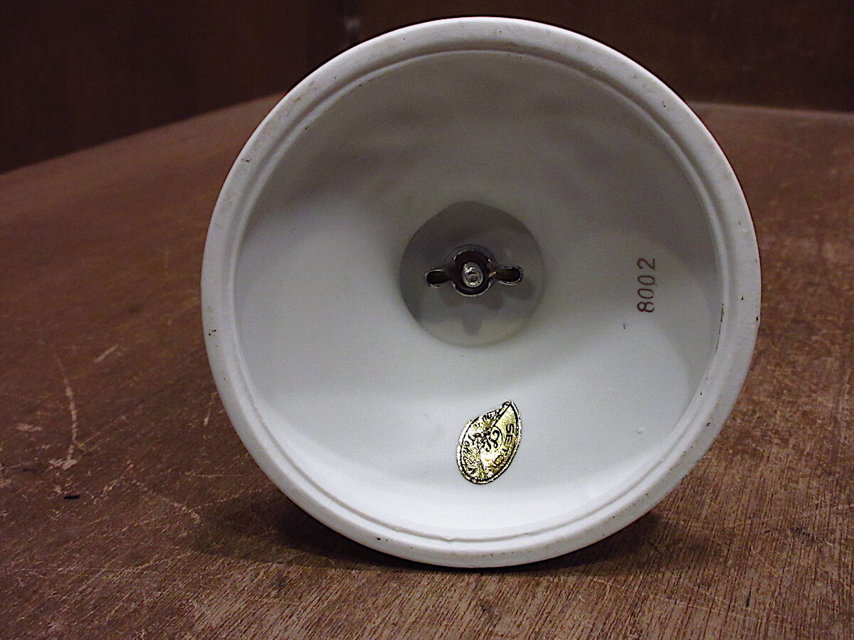 ビンテージ70's○Billionフラワーモチーフセラミックスタンドミラー