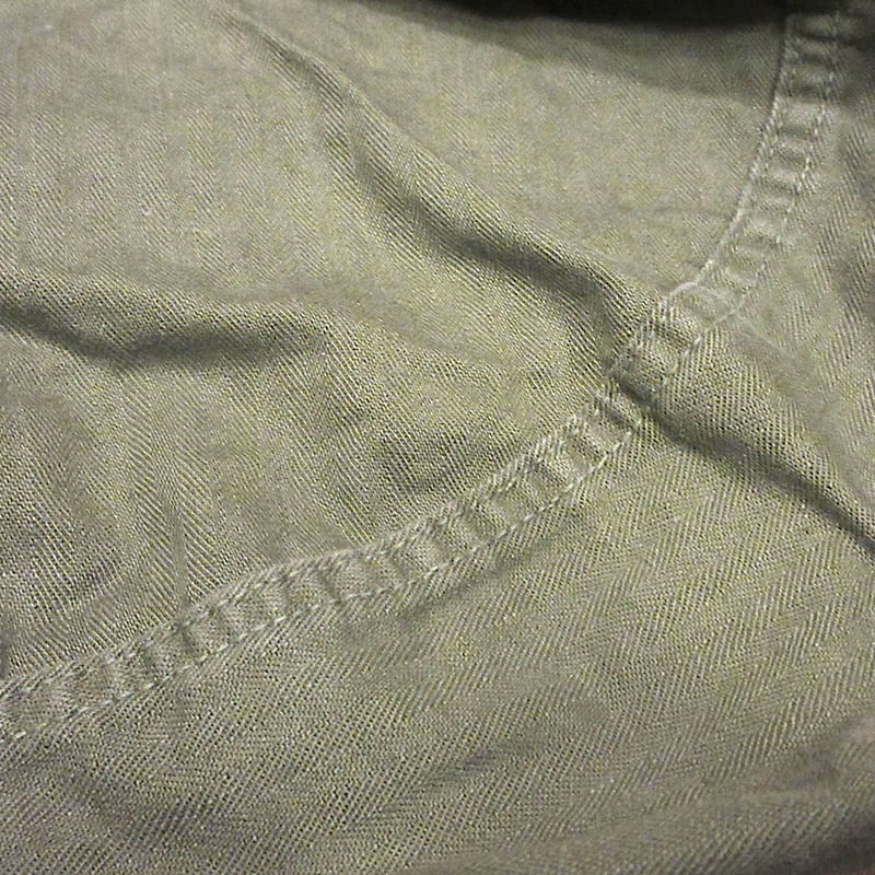 ビンテージ40's○ミリタリーHBT巾着バッグ○260116j2-bag-pch古着1940s