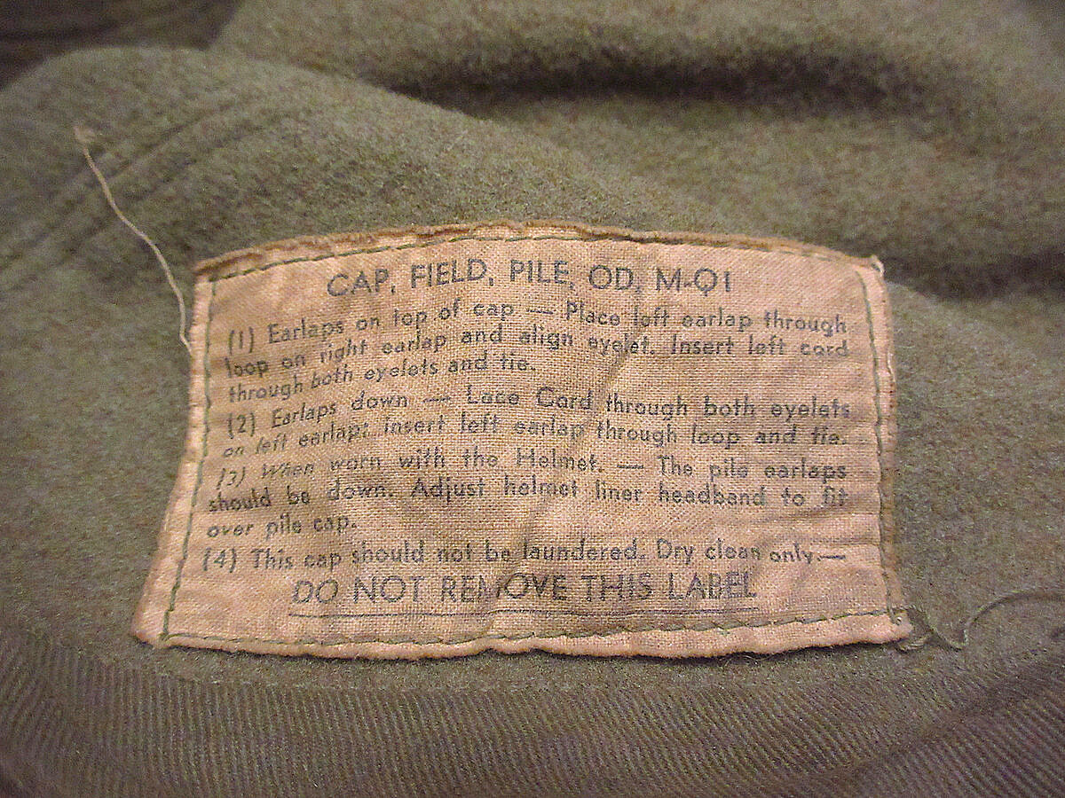ビンテージ50's○U.S.ARMY M-Q1フィールドパイルキャップ○221108i4-m-