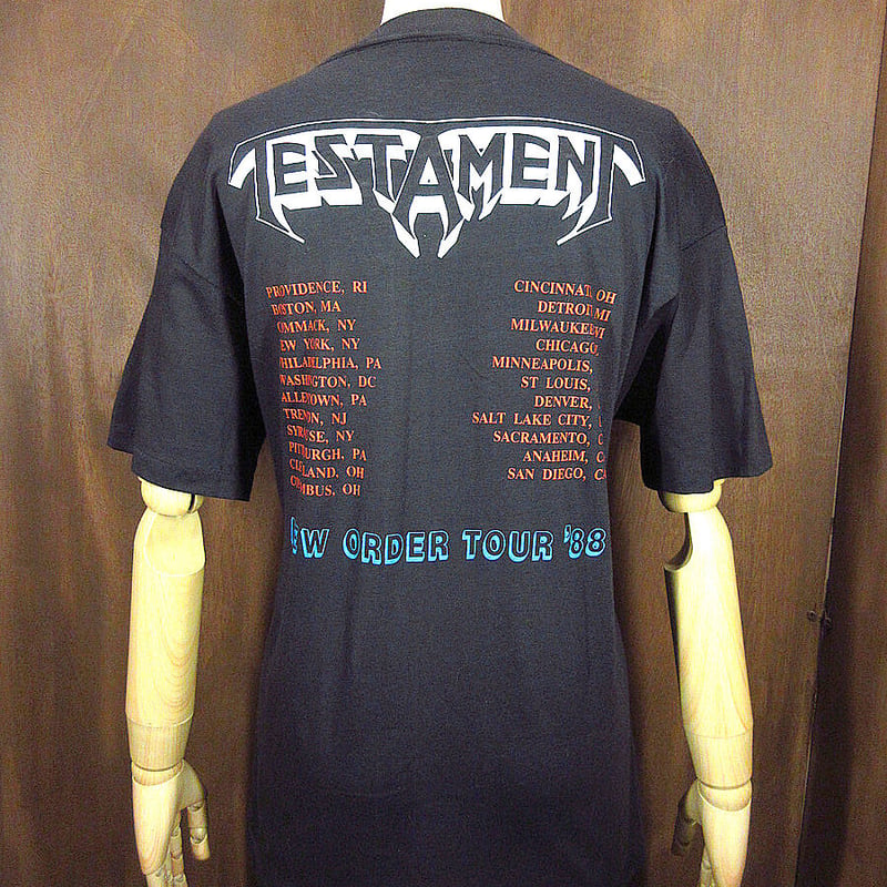 ビンテージ80's○DEADSTOCK TESTAMENT NEW ORDER 1988年ツア
