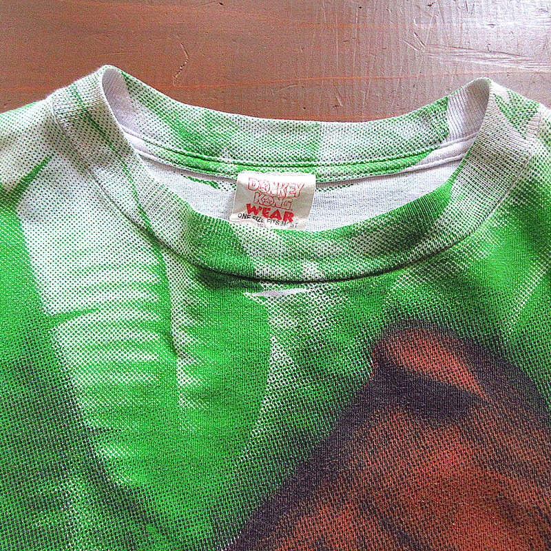 ビンテージ90's○Nintendo DONKEY KONGオールオーバープリントTシャツ