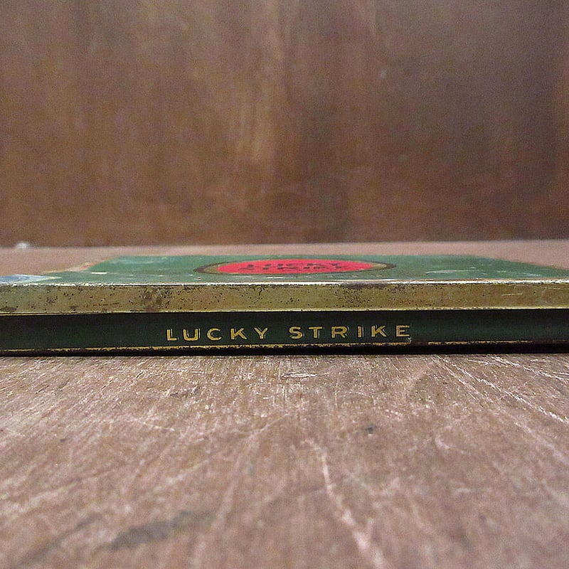 ビンテージ~50's○LUCKY STRIKEメタルシガレットケースA