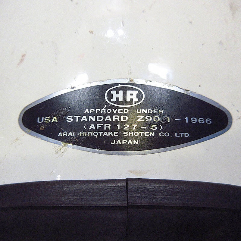 ビンテージ60's○HIROTAKE ARAIジェットヘルメット白size M 6 7