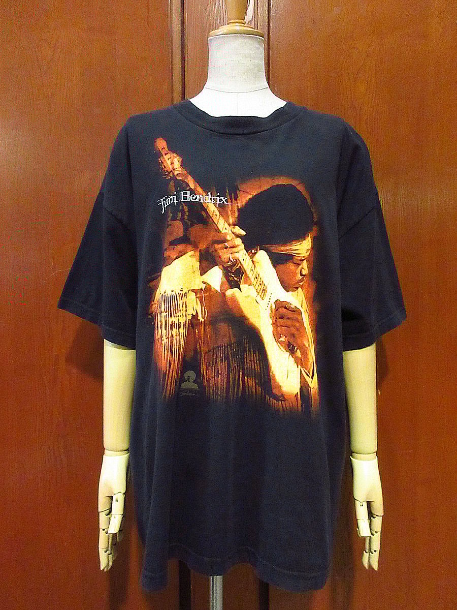 ビンテージ90's○Jimi HendrixプリントTシャツ黒size XL ビンテージ90's○Jimi HendrixプリントTシャツ黒size XL