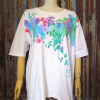 ビンテージ90’s●ハンドペイントアートTシャツsize XL●250412k4-m-tsh-ot 1990sアンビルanvil古着メンズレディース