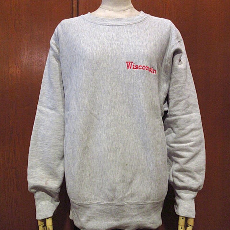 【80s】チャンピオン リバースウィーブ ウィスコンシン　トリコタグ中期 Champion チャンピオン 80s トリコタグ 中期 PENN カレッジ ロゴ
