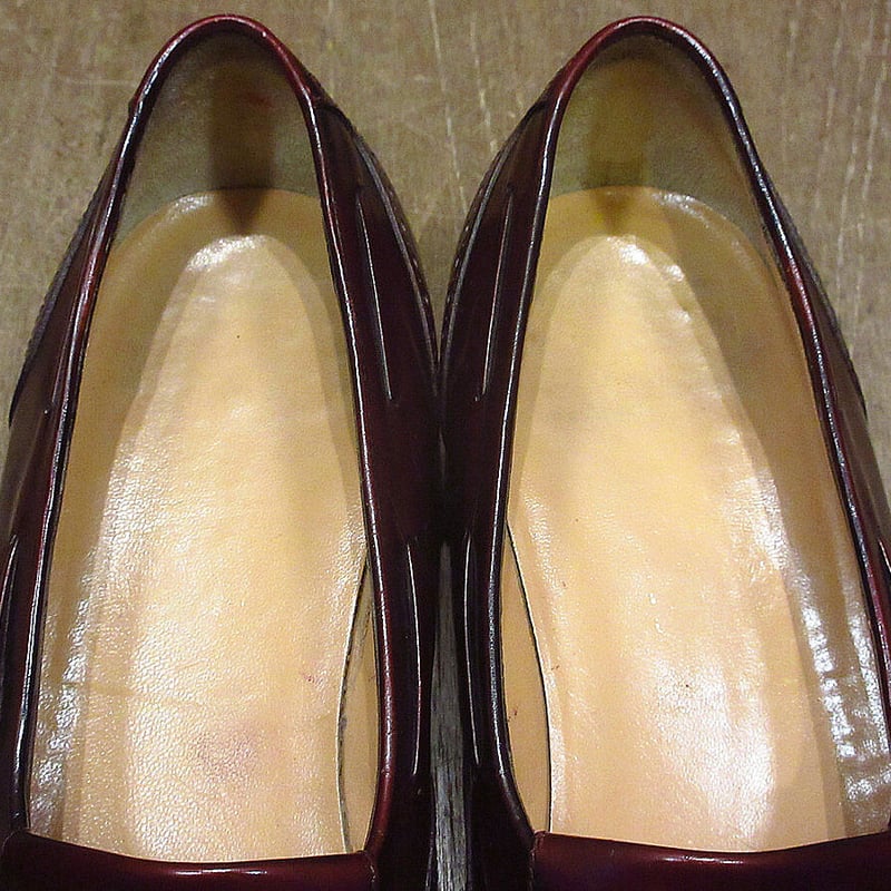 ビンテージ○Salvatore Ferragamoウイングチップキルトタッセル