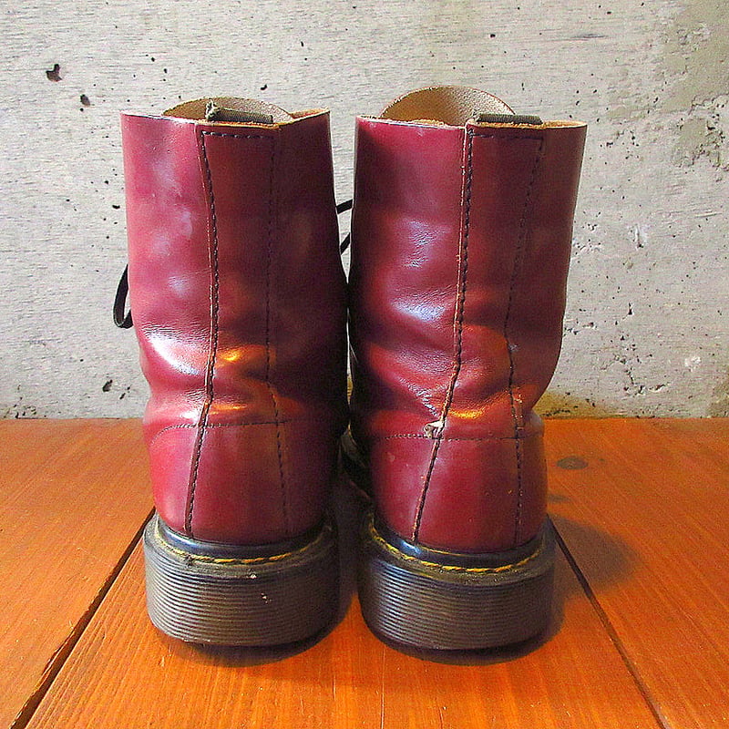 ビンテージ MADE IN ENGLAND Dr.Martens 8ホールブーツ チェリーレッ