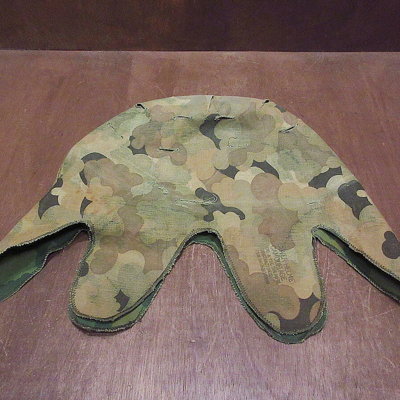 60s アメリカ軍 迷彩柄ヘルメットカバー ミッチェルカモ 実物 60s アメリカ軍 迷彩柄ヘルメットカバー ミッチェルカモ 実物