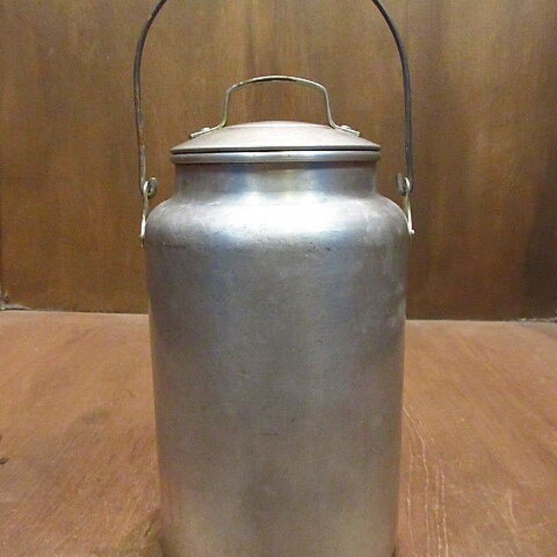 ビンテージ○LEYSEアルミミルク缶○210121n6-otclct キャニスター