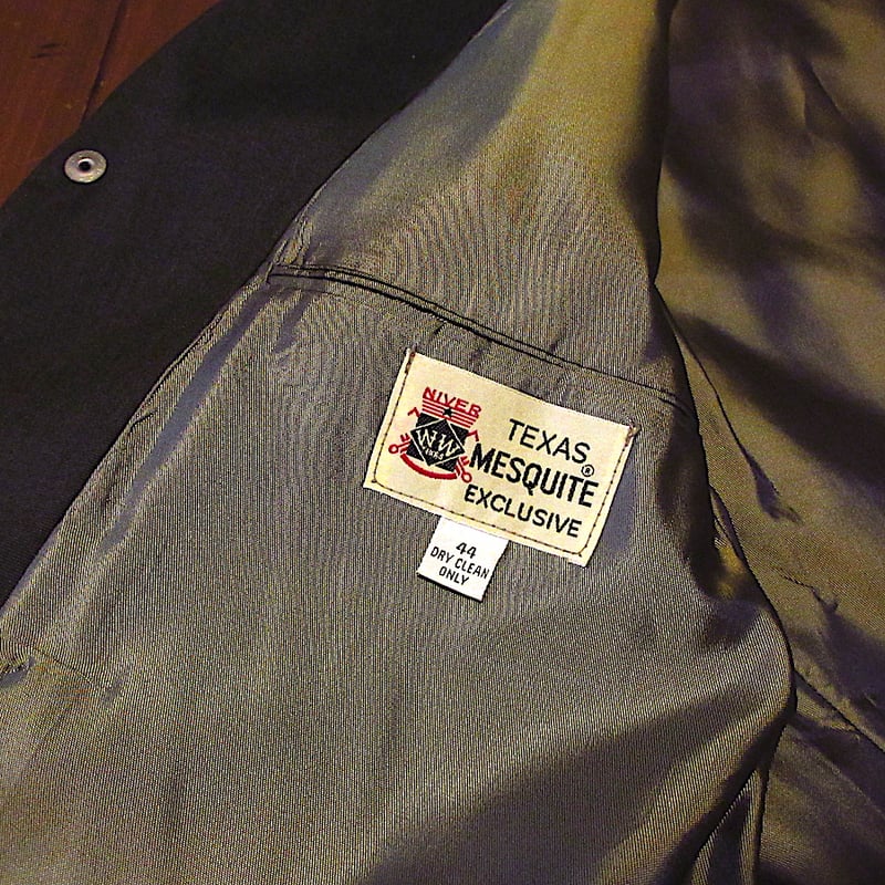 【seidai着用】 ウエスタンスーツ　セットアップ ビンテージ60's○Texas Mesquiteウエスタンスーツツーピースsize 44○26