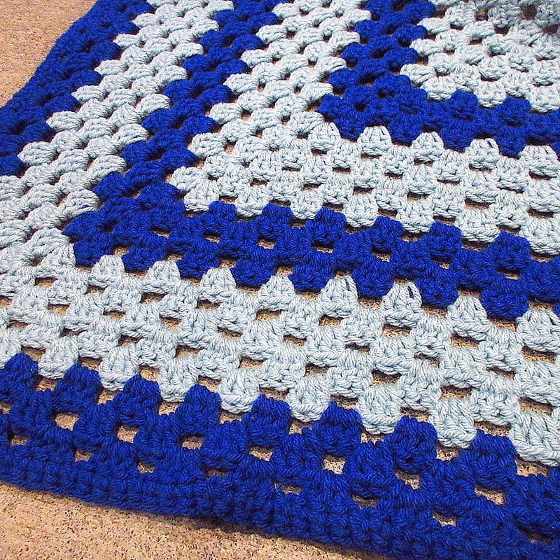 古着 ビンテージ 80s 鍵網 パステル ブランケット キャンプ ラグ 敷物