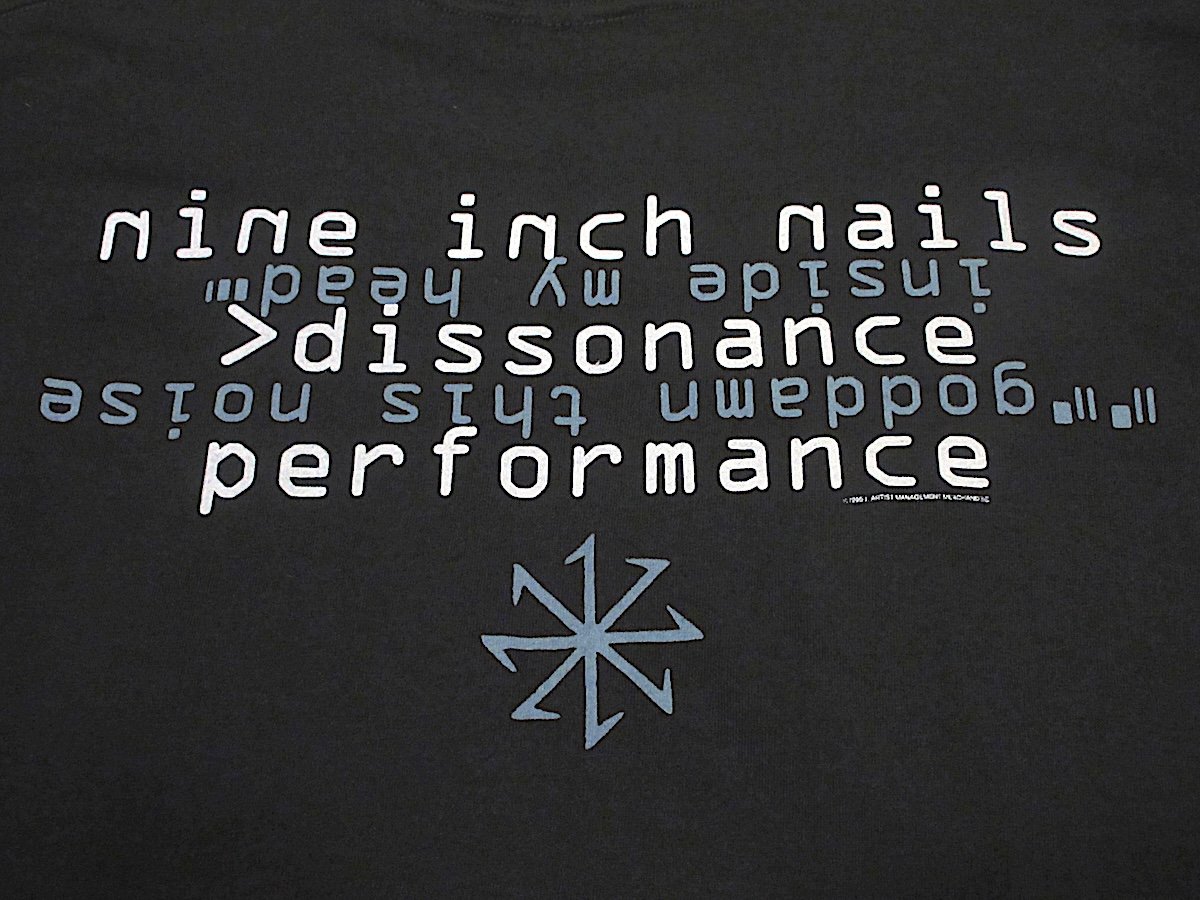 ビンテージ90's○DEADSTOCK nine inch nails Dissonanceツ