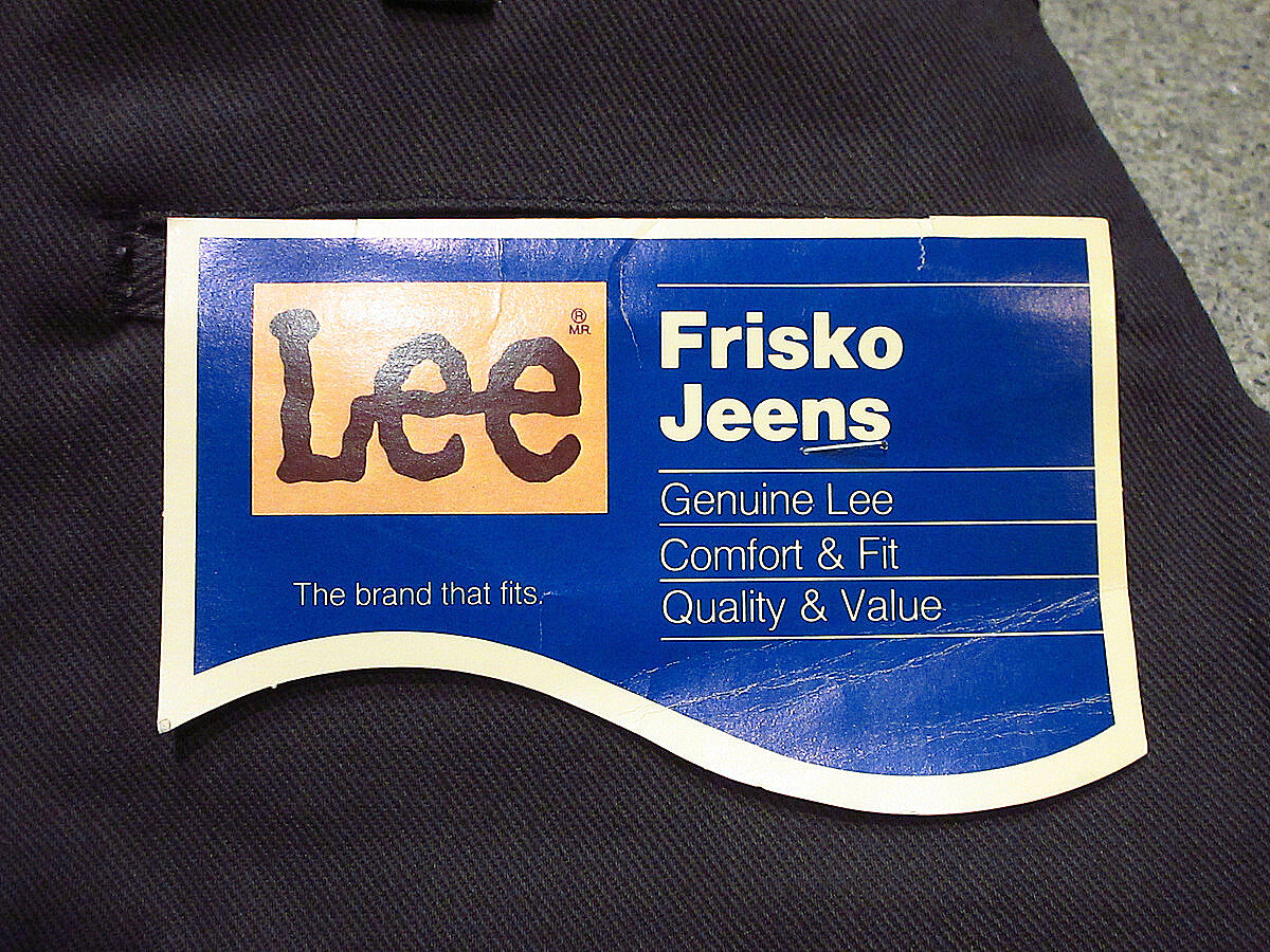 80s lee フリスコ 襤褸 フェード vintage ヴィンテージ ビンテージ80's○DEADSTOCK Leeフリスコジーンズ黒表記W34 L36○22061